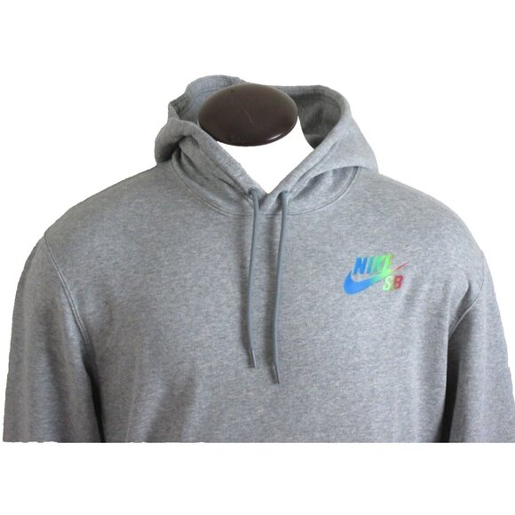 Men's Nike SB Tropical Graphic PO Hoodie Sweatshirt Dark Grey Size Medium NWT - Picture 3 of 4